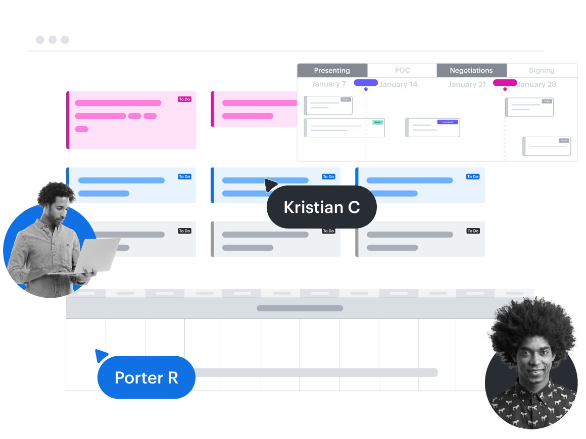Un'immagine concettuale di una sequenza temporale in Lucidspark